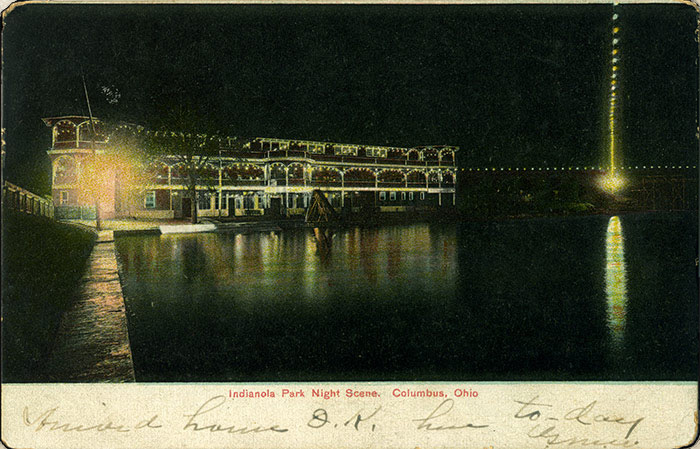 Dance Pavilion by night, 1906